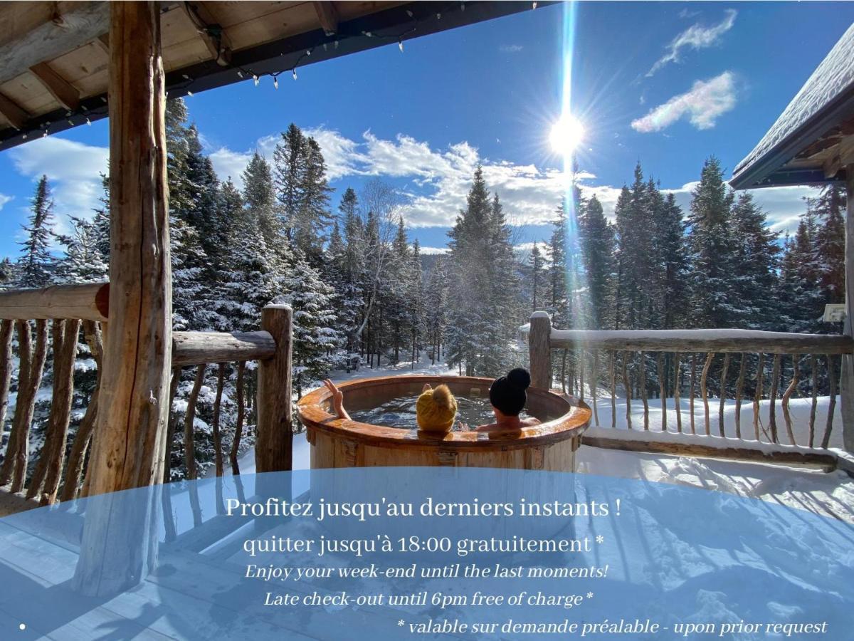 Husky - Chalets De Moh - Jacuzzi La Malbaie Ngoại thất bức ảnh